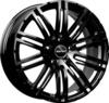 GMP Targa-S black shiny 11.5x22 ET61 - LK5/130 ML71.6 Alufelge schwarz