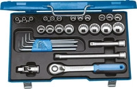 GEDORE 2546027, GEDORE 19 D WAU-20 Steckschl&uuml;ssel-Satz 1/2" 31-teilig UD 5/16-1.1/4"
