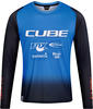 Cube 12421-L, Cube Vertex X Actionteam Fahrrad Trikot lang schwarz/blau 2024 L