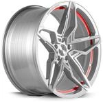 CORSPEED KHARMA Silver-brushed-Surface undercut Trimline red 9.0Jx20 5x112 ET35