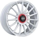 OZ SUPERTURISMO EVOLUZIONE WRC race white + red lettering 8.5Jx19 5x112 ET38