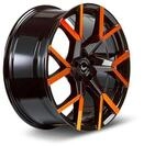 BARRACUDA TZUNAMEE EVO black gloss flashorange 8.0Jx18 5x108 ET40