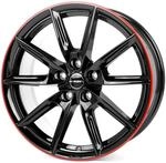 BORBET DESIGN LX19 black glossy red ring 8.0Jx19 5x114.3 ET45