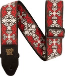 Ernie Ball Gitarrengurt Jacquard, Red Trellis