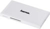 Hama 181017, Hama USB-3.0-Multi-Kartenleser, SD / microSD / CF / MS, Weiß