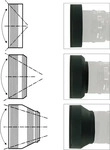 KAISER FOTOTECHNIK 6821, KAISER FOTOTECHNIK Gegenlichtblende 3 in 1 | &Oslash; 52 mm 