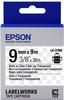 Epson C53S653004, Epson LabelWorks LK-3TBN - Schwarz auf Transparent - Rolle (0,9 cm