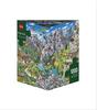 Heye-Puzzles 296803, Heye-Puzzles 296803 - Alpine Fun, Cartoon im Dreieck, 1000...