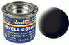 Revell 32108, Revell Email Color Schwarz, matt, 14ml, RAL 9011 - Modellbaufarbe