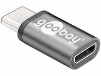 goobay USB-C 3.0 Adapter, Metall, C Stecker - micro B Buchse