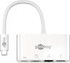 goobay USB-C Multiport Adapter mit HDMI, Ethernet, USB 3.0, USB-C - Farbe: weiß