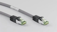 goobay 55134, goobay CAT 6A Patchkabel mit CAT 8.1 Rohkabel, S/FTP, LSZH, grau -