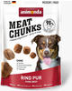 4x 80g animonda Meat Chunks Rind Pur Hundesnack