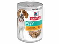 6 x 363g Adult 1+ Perfect Weight Huhn Hill's Science Plan Hundefutter nass