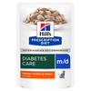 Hill's Prescription Diet m/d Katzenfutter mit Huhn - 12 x 85 g