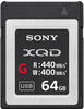 Sony XQD 64GB G-Serie (400/440MB/s) High-Speed Speicherkarte
