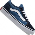 Vans Old Skool Kinder-Sneaker Navy/True White (32) blau