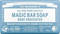 Dr. Bronner's 921107, Dr. Bronner's Magic Bar Baby parf&uuml;mfrei 140 g