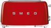 SMEG TSF02RDEU, SMEG TSF02RDEU 2-Schlitz-Toaster Lang 50's Retro Style, Rot