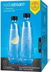 SODASTREAM 1047205490, SodaStream Glasflasche Twinpack 1 Liter nur kompatibel mit