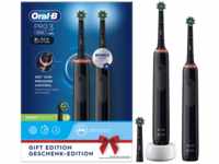 Oral-B Pro 3 3900 Black Edition elektrische Zahnbürste mit 2. Handstück