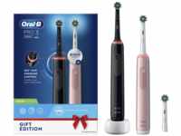 Oral-B Pro 3 3900N Black/Pink mit 2. Handstück, elektrische Zahnbürste