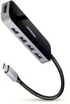 AXAGON HMC-6H4A USB-Hub, 4x USB-A + HDMI, USB-C 3.2 Gen 1, PD 100W - 20 cm