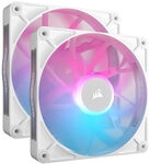 Corsair iCUE LINK RX140 RGB Series, PWM L&uuml;fter 2er Pack - 140mm, wei&szlig; LUCS-143