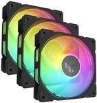 ASUS TUF Gaming TR120, PWM ARGB L&uuml;fter 3er Pack - 120 mm, schwarz LUAS-006