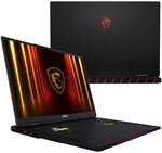 MSI Raider 18 HX AI A2XWJG-074, 18 Zoll Gaming Laptop, 120Hz, Core Ultra 9 285HX, RTX