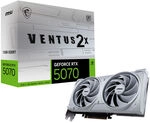 MSI GeForce RTX 5070 12G Ventus 2X OC White, 12288 MB GDDR7 GCMC-411