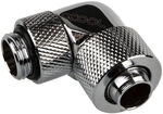 Alphacool Eiszapfen Anschluss 90 Grad G1/4 Zoll AG auf 13/10mm - drehbar, chrome