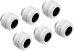 Alphacool Eiszapfen PRO Anschluss 13mm Hardtube Fitting G1/4, 6-Pack - wei&szlig; WASC-426