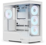 Aerocool P500A PC-Geh&auml;use, Midi-Tower, ATX, Tempered Glass, RGB - wei&szlig; GESI-435
