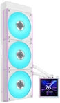 Lian Li HydroShift II LCD-S 360CL AiO-Wasserk&uuml;hlung, RGB, LCD-Display - 360mm, wei&szlig;