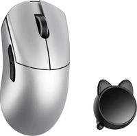 WLMouse HUAN-SILVER-O, WLMOUSE HUAN Gaming Maus, Omron Optical Switches - silber