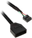 SilverStone Adapter intern USB 3.0 zu intern USB 2.0 - 10cm ZUUS-296