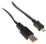 InLine Micro-USB 2.0 Flachkabel, USB-A an Micro-B, schwarz - 3m ZUUS-224