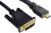 InLine HDMI zu DVI Adapter Kabel High Speed, schwarz - 1m ZUHD-032