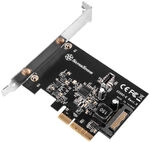 Silverstone SST-ECU02-E USB-Adapterkarte, PCIe 3.0, 1x USB-C 3.1 intern - Low...