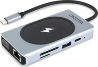 DICOTA D32059, DICOTA USB-C 10-in-1 Charging Hub 4K PD 100W silver