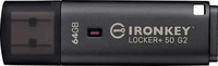 Kingston IKLP50G2/64GB, Kingston IronKey Locker+ 50 G2 - USB-Flash-Laufwerk