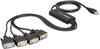 DeLock 61887, DeLock USB 2.0 > 4 x Serial Adapter - Serieller Adapter - USB - RS-232