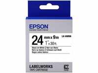 Epson C53S656006, Epson LabelWorks LK-6WBN - Schwarz auf Weiß - Rolle (2,4 cm x 9 m)