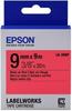 Epson C53S653001, Epson LabelWorks LK-3RBP - Schwarz auf rot - Rolle (0,9 cm x 9 m) 1