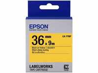 Epson C53S657005, Epson LabelWorks LK-7YBP - Schwarz auf Gelb - Rolle (3,6 cm x 9 m)