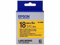 Epson C53S655010, Epson LabelWorks LK-5YBW - Schwarz auf Gelb - Rolle (1,8 cm x 9 m)
