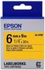 Epson C53S652002, Epson LabelWorks LK-2YBP - Schwarz auf Gelb - Rolle (0,6 cm x...