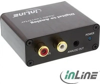InLine 65002K, InLine Audio DA-Wandler - Toslink & Cinch Eingang zu Cinch Stereo