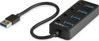 StarTech.com HB30A4AIB, StarTech.com 4 Port USB 3.0 Hub - 4x USB-A mit individuellen